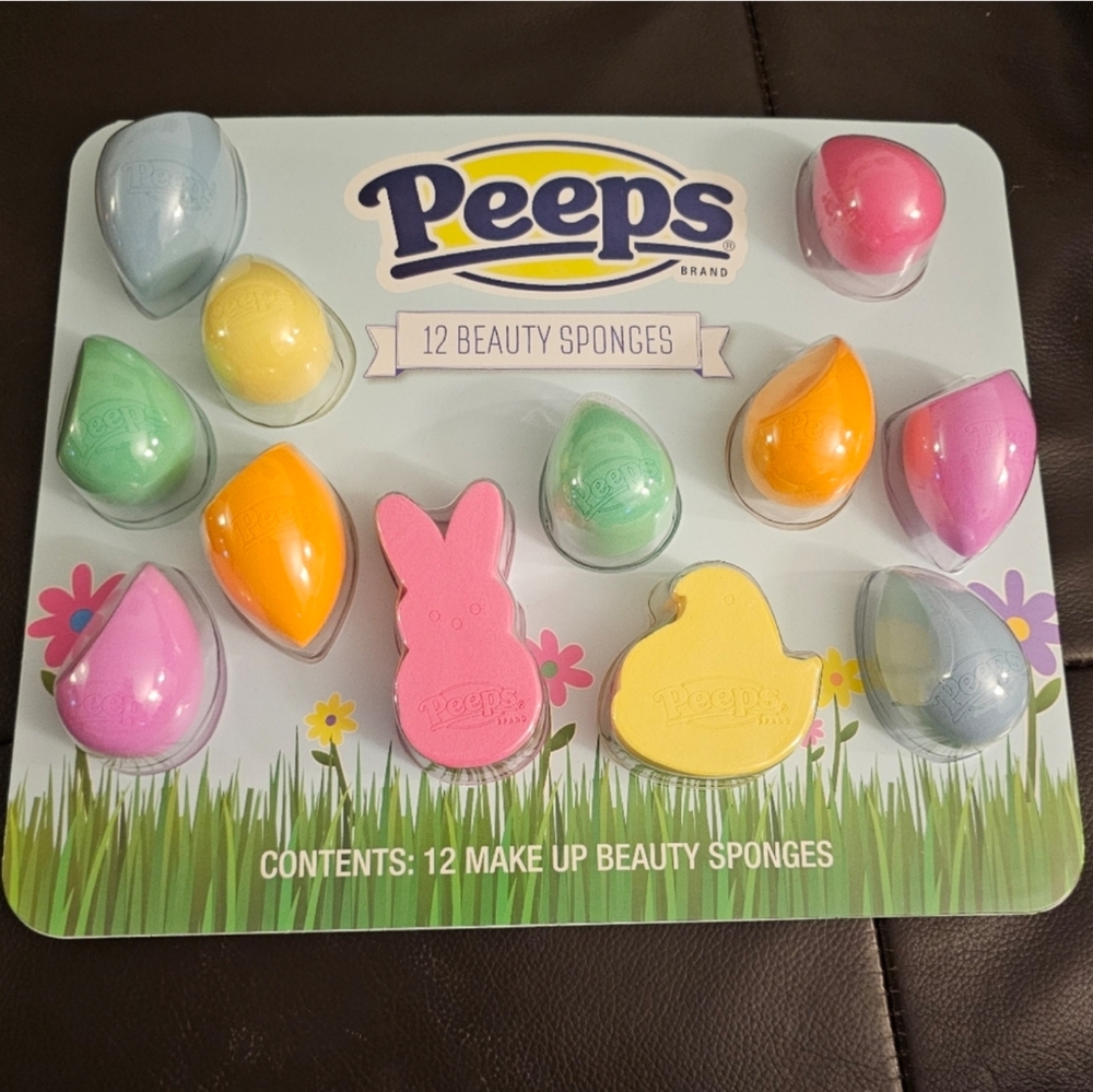 Peeps 12 Piece Make Up Beauty Sponges Use Damp/Dry Buildable Or Full Cov…